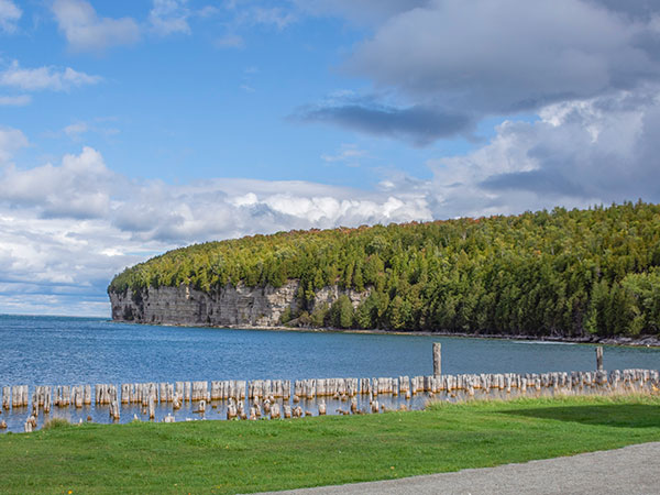 Snail Shell Harbor Limestone Cliffs