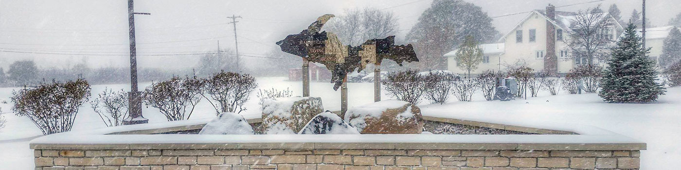 Living Waters Memorial Fountain photo credit ManistiqueMI facebook