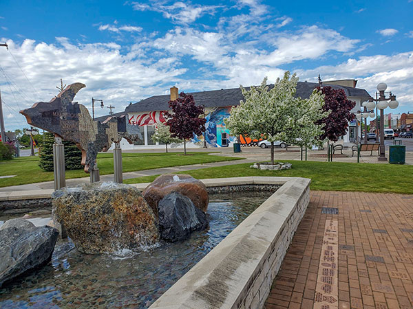 Living Waters Fountain photo credit GFWC Manistique facebook