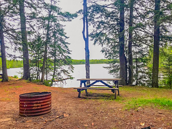 Canoe Lake Campground photo credit Michigan DNR