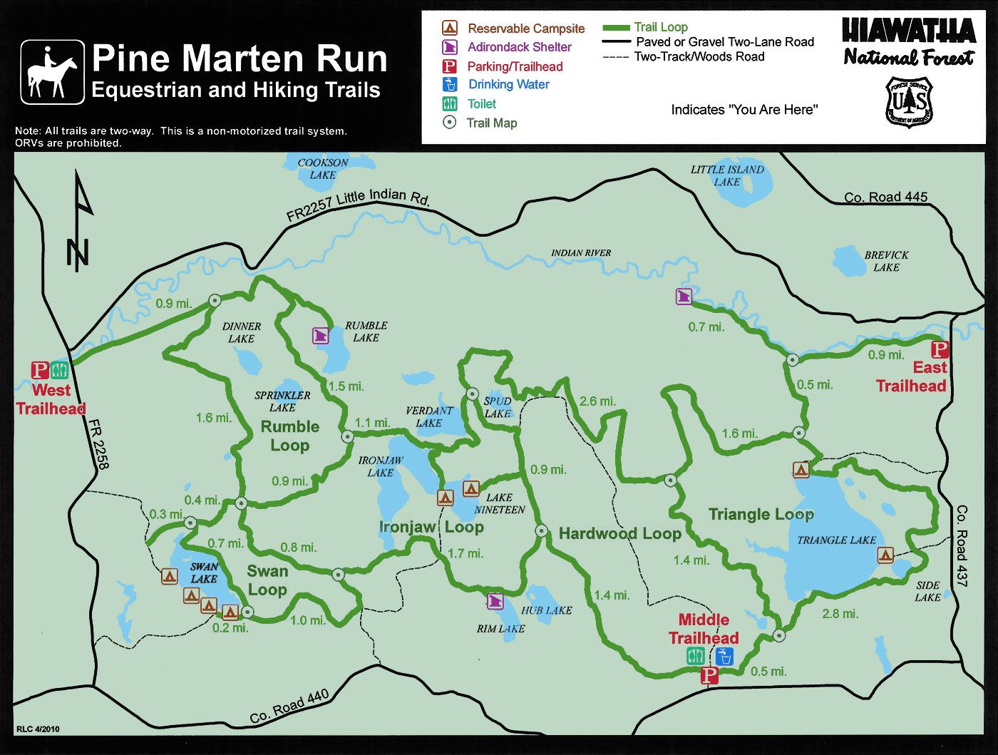 Pine Marten Run Trail Map